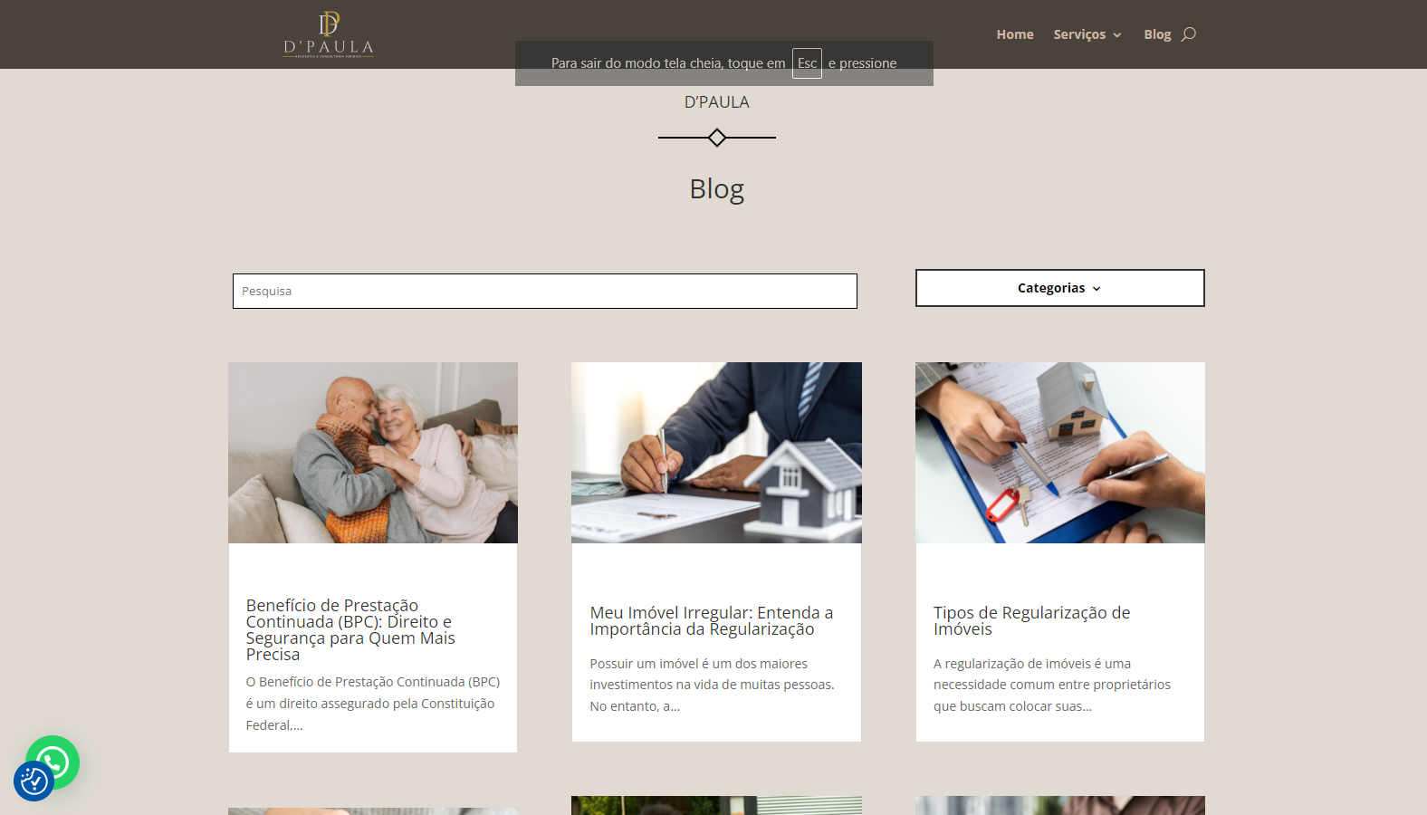 Blog Advocacia D'Paula